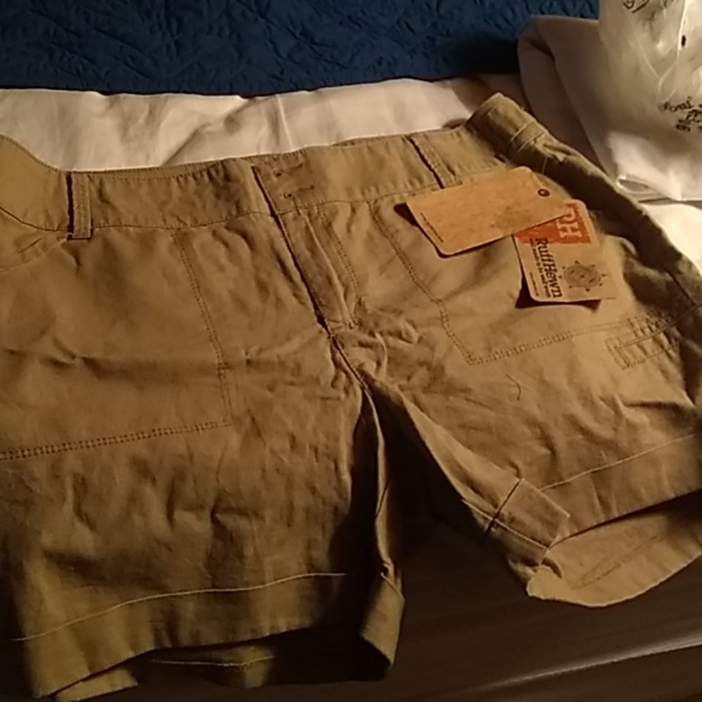 Ruff Hewn Tan Shorts - Picture 2 of 4